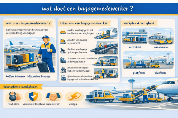 Wat doet een bagagemedewerker